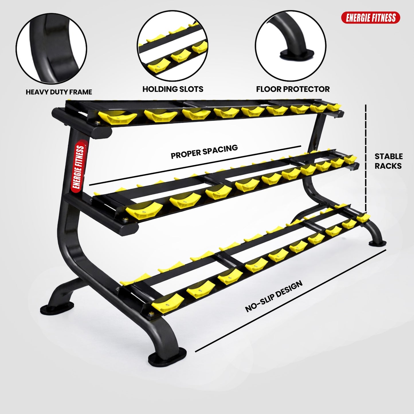 3 Tier Dumbbell Rack EFT-030 Be the first to review